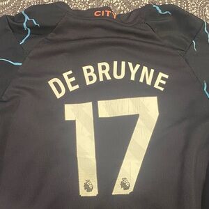 Puma Manchester City  Kids Jersey - Black with Blue Accents